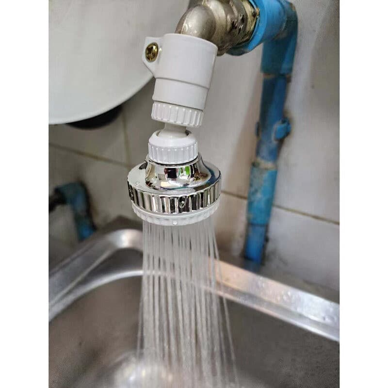 CF HOME หัวก๊อกเพิ่มแรงดันน้ำหมุนได้ 360 องศา Turbo Head Faucet Water ต่อกับหัวก๊อกซิงค์ ประหยัดน้ำ รูปที่ 3