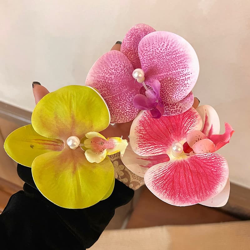 กิ๊บติดผม กิ๊บดอกไม้ กิ๊ฟหนีบผมดอกไม้ สีชมพู ดอกไม้ติดผม สไตล์เกาหลี แฟชั่นสําหรับผู้หญิง เครื่องประดับผมแฟชั่น รูปที่ 5