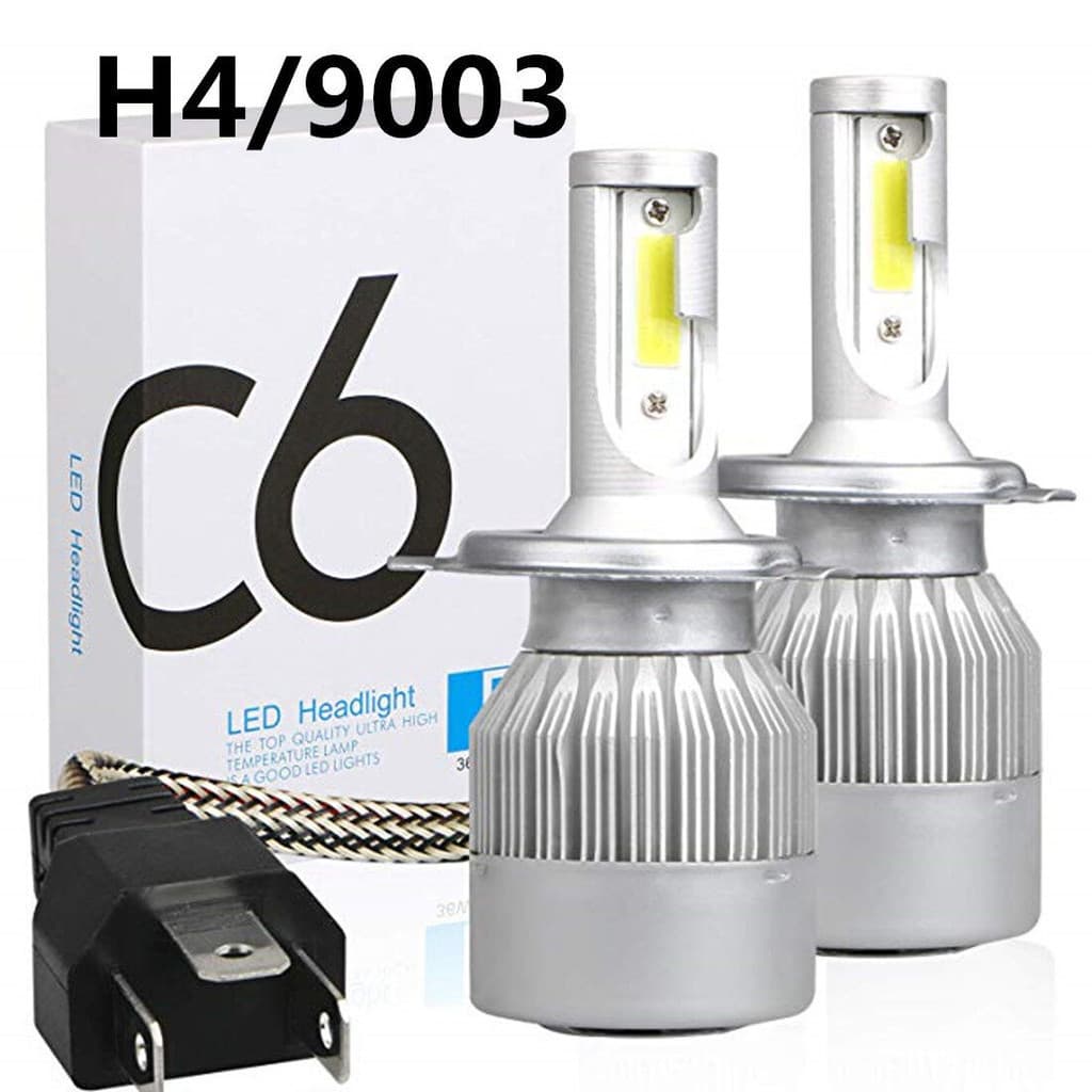 หลอดไฟหน้า LED ขั้วตรงรุ่น Nissan Big-M แสงขาว มีพัดลมในตัว H4 ราคาต่อ 1 คู่ รูปที่ 4
