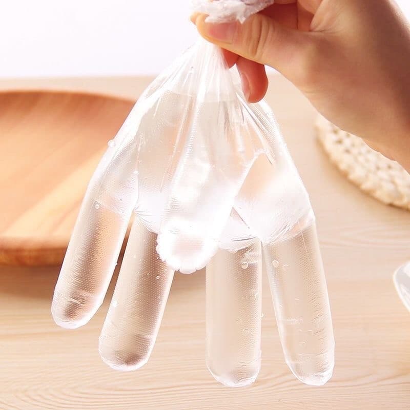 ถุงมือพลาสติกแบบใช้แล้วทิ้ง ถุงมือพลาสติกอเนกประสงค์ ถุงมือเเบบใช้แล้วทิ้ง 100ชิ้น คู่ รูปที่ 7