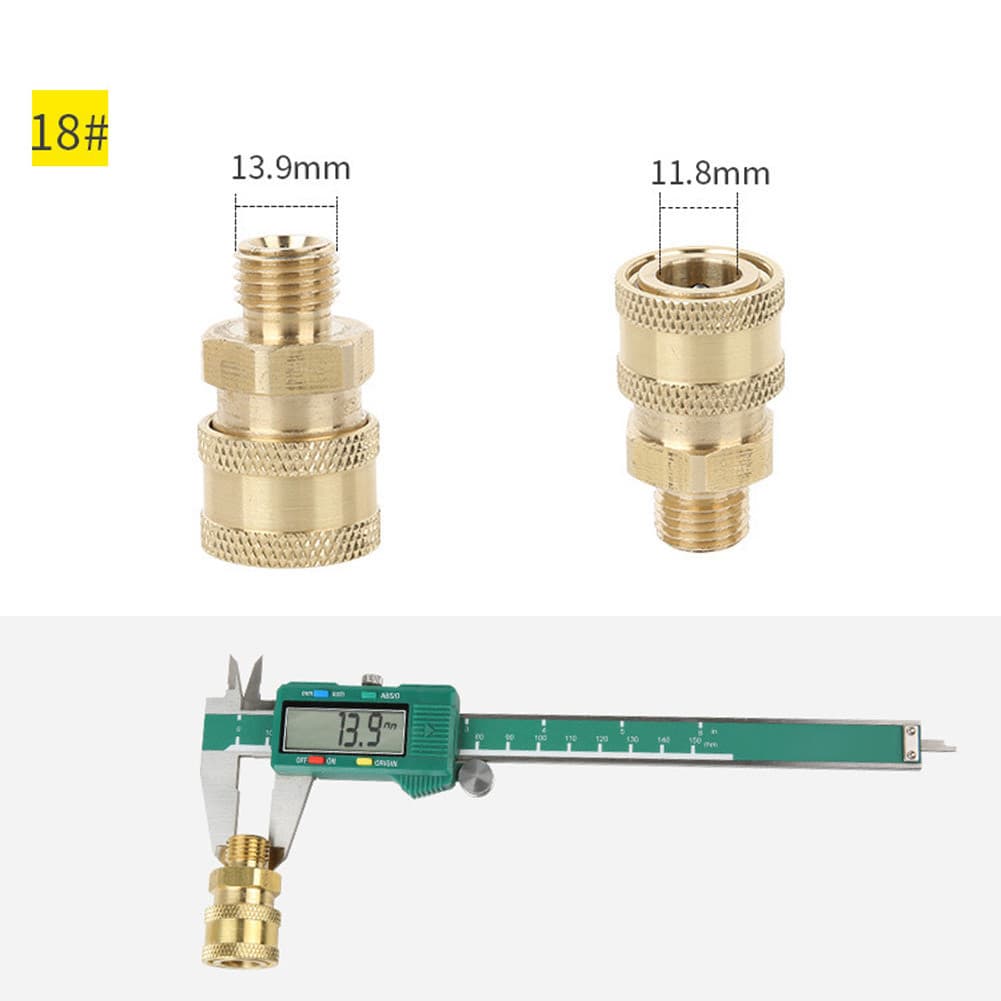 Hotwind 1/4 Quick Connect Coupler Adapter-Car Clean Washing Pressure Washer Connector รูปที่ 3