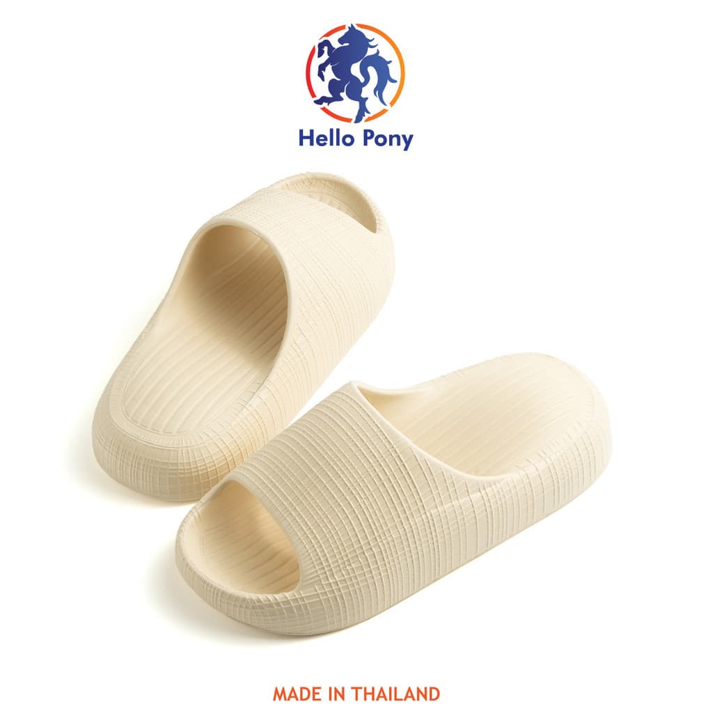 Hello Pony MHM4013 ส่งเร็ว Unisex รองเท้านิ่ม ใส่สบาย ผู้หญิง แตะ รองเม้า รองเท้าแตะ รองเท้าใส่อยู่บ้าน ลายตาราง กันลื่น รูปที่ 5