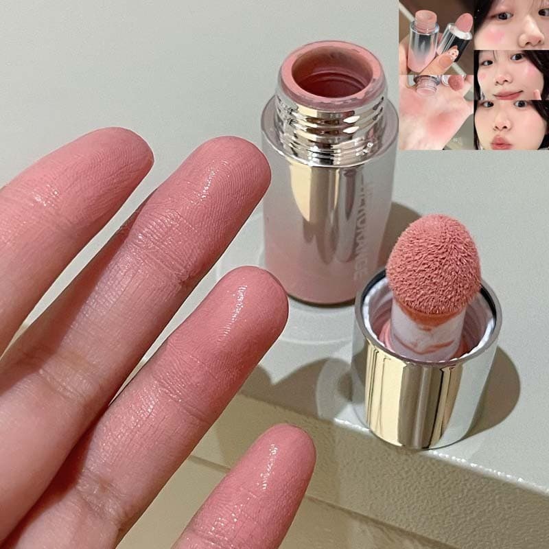 HERORANGE Natural Korean-style liquid blush stick ฟองน้ําแป้ง blusher ครีมนักเรียน glitter powder รูปที่ 6