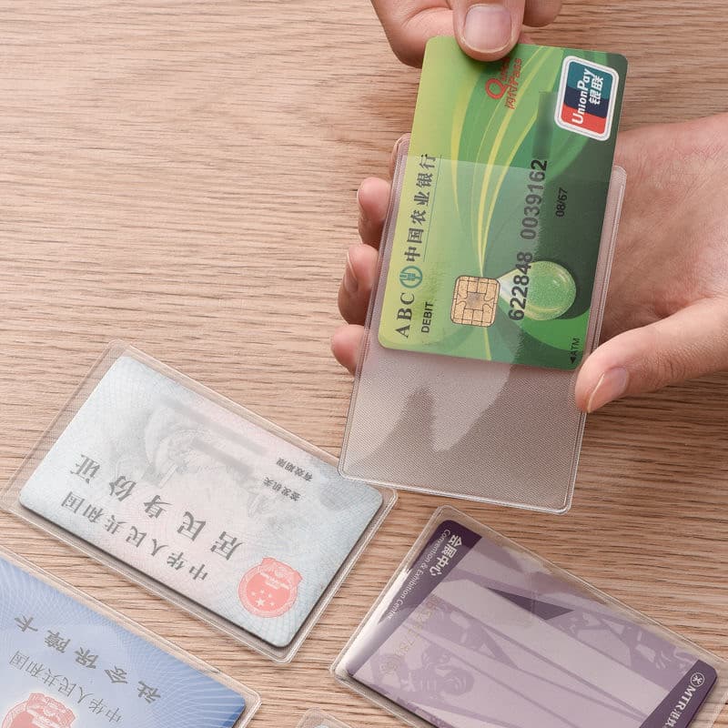 ซองใสใส่บัตร atm บัตรประชาชน กระเป๋าใส่บัตร ป้องกันรอยขีดข่วน การเสื่อมสภาพของบัตร รูปที่ 2