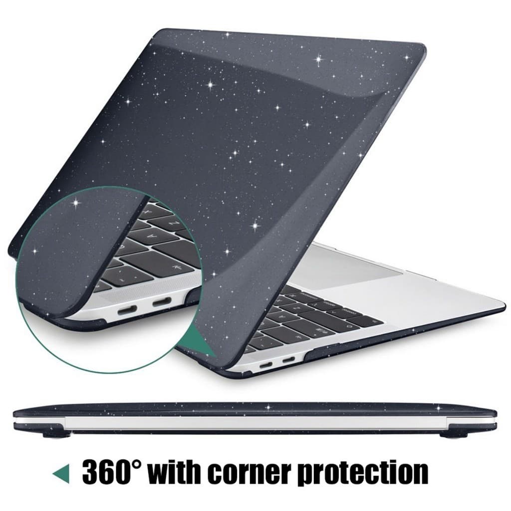 เคสแมคบุ๊ค สำหรับ Macbook Air 13 A2179 A2337 Pro 13 A2338 air 13.6 M2 A3113 A2681 M4 A3240 มีกลิตเตอร์ เคสคอมพิวเตอร์ใส รูปที่ 7