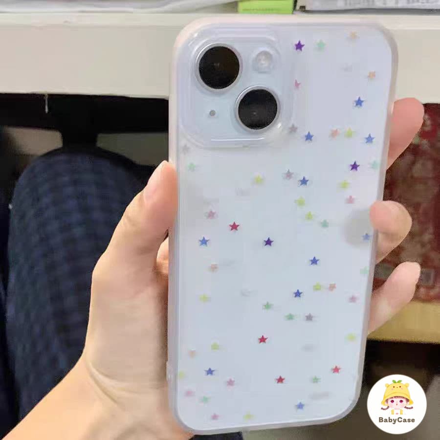 เคส Samsung A14 A05S A06 A05 A15 A12 A13 A03 A04 A23 A51 A50 A53 A33 A54 A34 A24 A32 A20 A04 A30 ปกอ่อนดาวสดสีสันสดใส รูปที่ 2