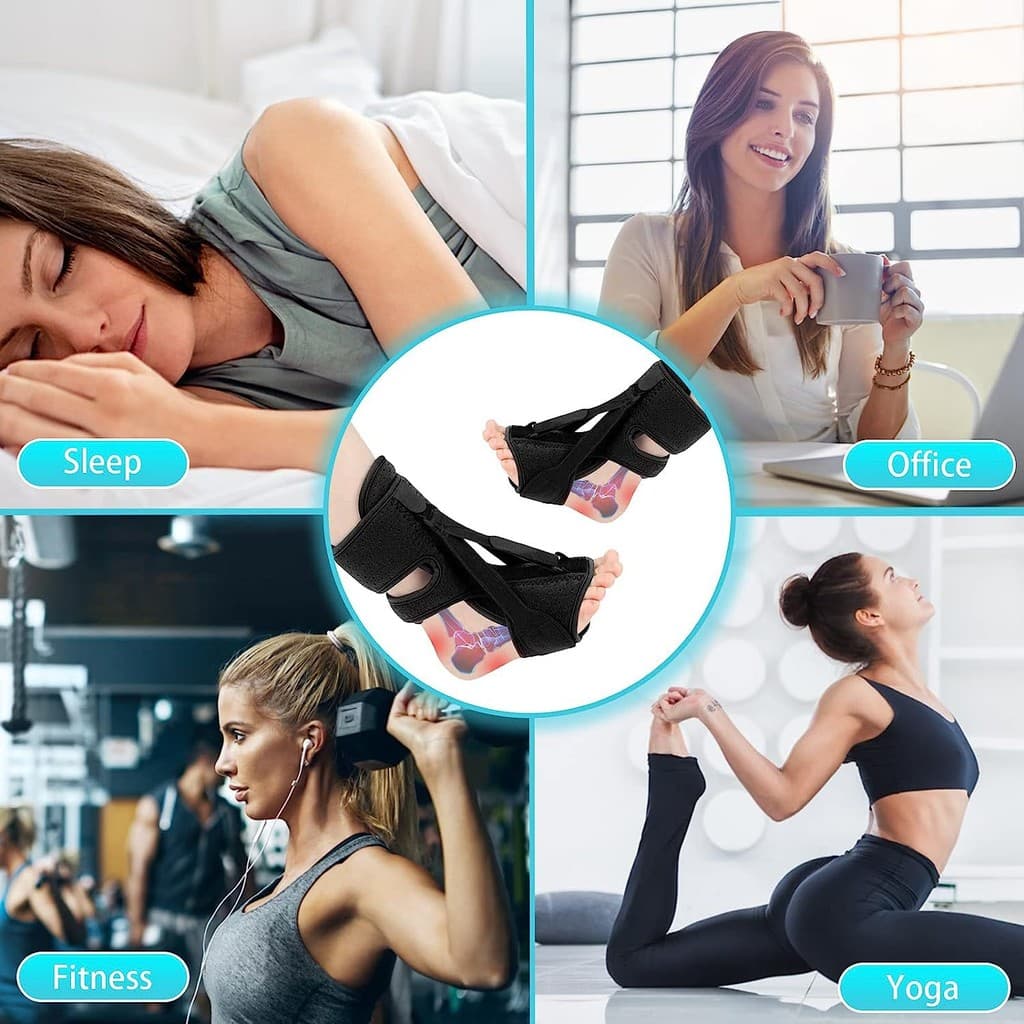 Sriei 1PCS Plantar Fasciitis Night Splint อัพเกรด Plantar Fasciitis Brace Dual ที่มีประสิทธิภาพ Plantar Fasciitis บรรเทา Achilles Tendonitis เท้า Drop ส้นปวด รูปที่ 8
