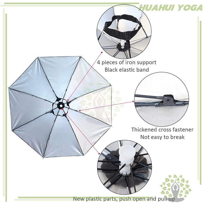 ลากันแดดป้องกันรังสียูวีSun Shade หมวกกลางแจ้งร่มพับตกปลา หมวกขนาดใหญ่สำหรับใช้ในบ้าน รูปที่ 7
