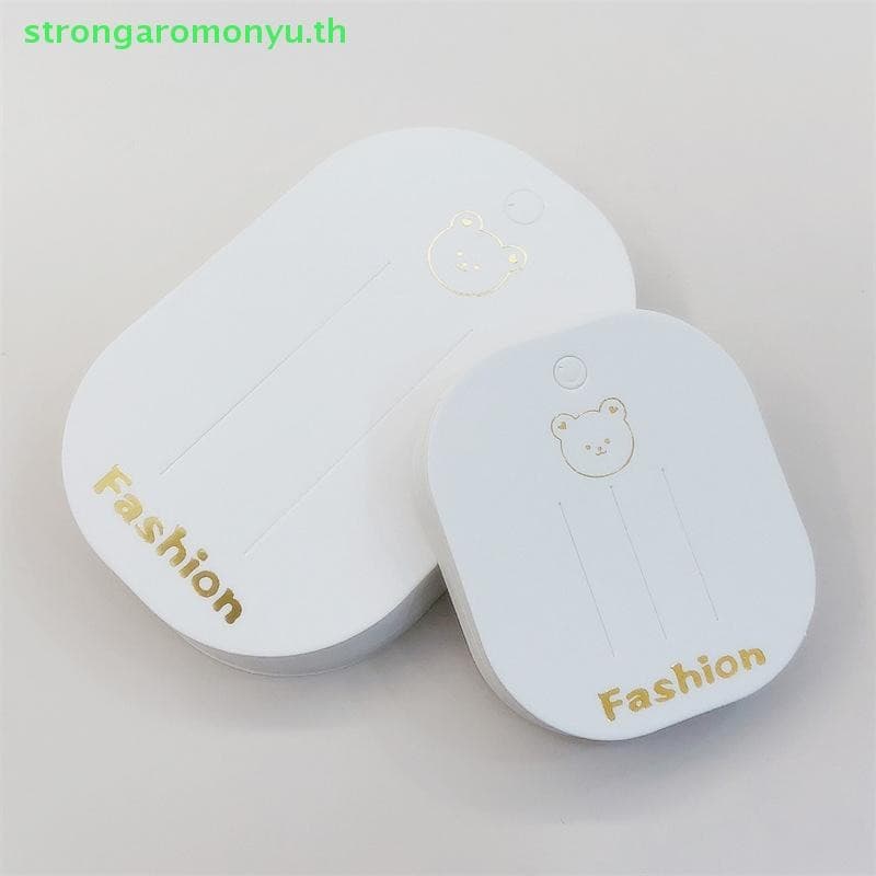 Strongaromonyu 50 ชิ้นหมีน้อยกล่องผมโบว์คลิปการ์ด Paperboard สําหรับ DIY เด็กอุปกรณ์เสริมผมธุรกิจอุปกรณ์เสริม TH รูปที่ 5