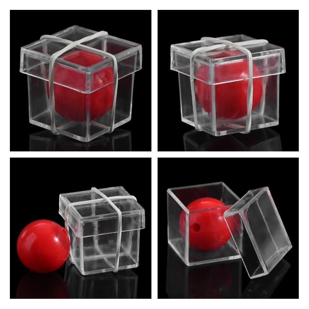 Nexusglow Ball Penetrate กล่อง, อุปกรณ์มายากล Props Gimmick Clear Ball ผ่านกล่อง, อุปกรณ์พลาสติก Illusion Mentalism Tricks ของเล่น รูปที่ 3