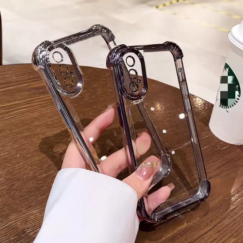 เหมาะสําหรับ iPhone x xs Max xr 7 8 Plus 11 12 Pro 13 Max ถุงลมนิรภัยโปร่งใสสี่มุมเคสโทรศัพท์ TPU รูปที่ 4