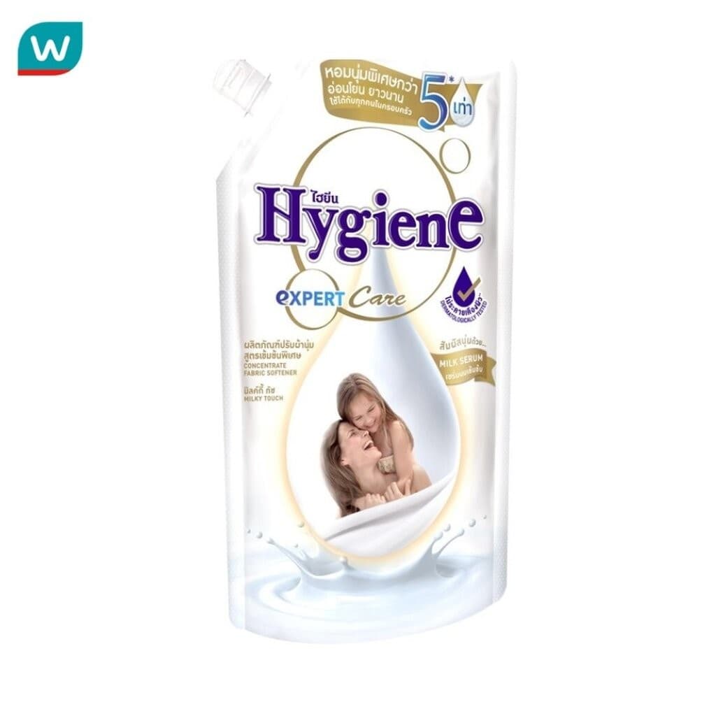 Hygiene ไฮยีน ผลิตภัณฑ์ปรับผ้านุ่ม เข้มข้นพิเศษ เอ็กซเพิร์ท แคร์ มิลค์กี้ ทัช ถุงเติม 480 มล. รูปที่ 3