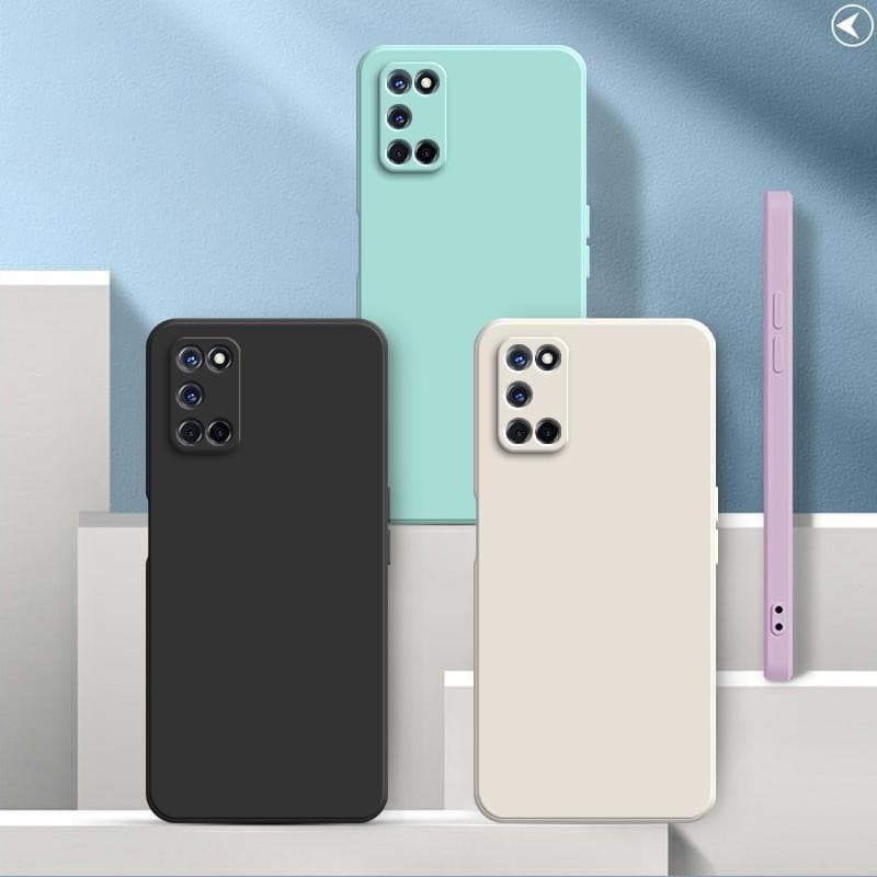 เคส Realme 7 5G ,สีทึบ Realme 7 5G เคสซิลิโคนป้องกันการตกสีธรรมดาเรียบง่าย YT รูปที่ 1
