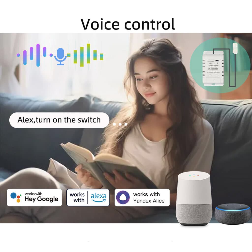 Ewelink สวิตช์โมดูลต่อสายเซ็นเซอร์ ได้ Wi-Fi เปิดปิด ตั้งเวลาผ่านแอป สั่งงานด้วยเสียง Google Home Alexa รูปที่ 3