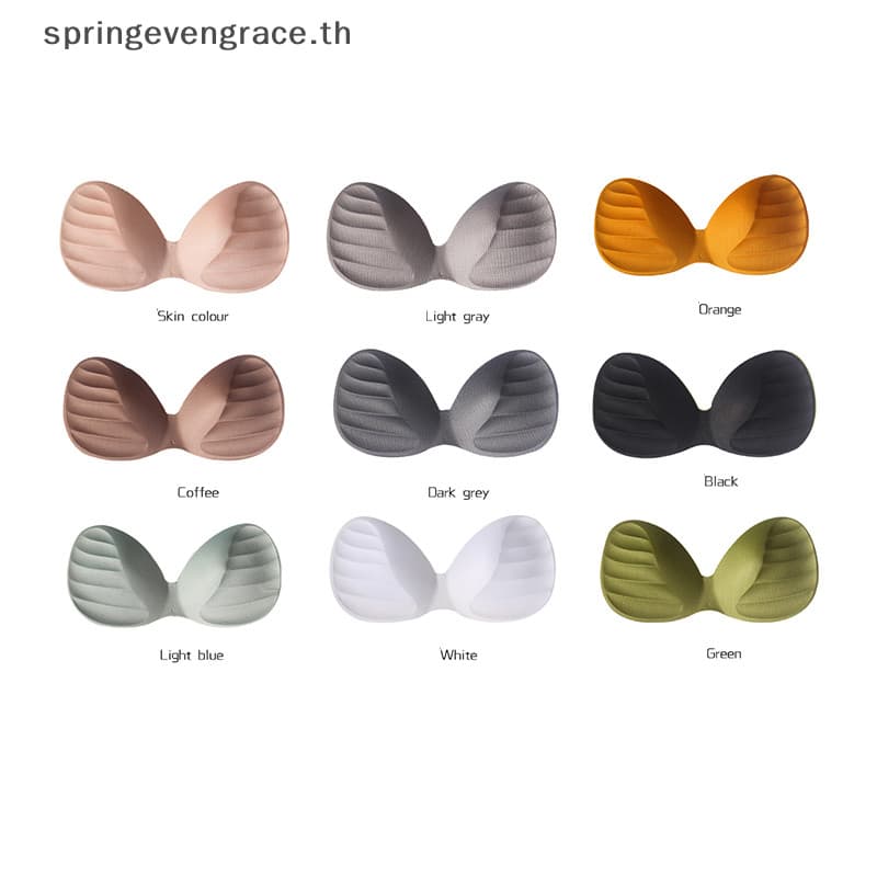 Springevengrace ผู้หญิงบิกินี่เบาะแทรกเต้านม Bra Enhancer Push Up หน้าอกที่มองไม่เห็น Pad ใหม่ รูปที่ 3