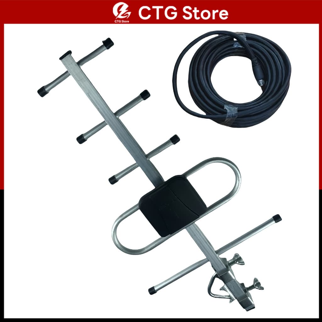 เสาอากาศดิจิตอล เสาอากาศภายนอก/ภายใน Td-5E เสาดิจิตอลสามารถ พร้อมสาย rg6 10เมตร เสาอากาศดิจิตอลทีวี รูปที่ 8