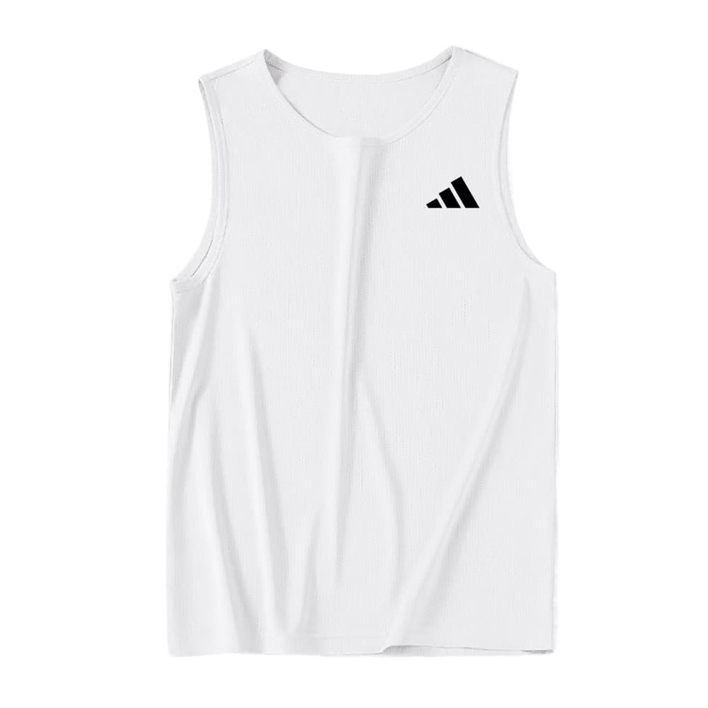 เสื้อกล้ามผู้ชายสำหรับกรีฑาและฟิตเนส แขนกุดแห้งเร็ว รูปที่ 7