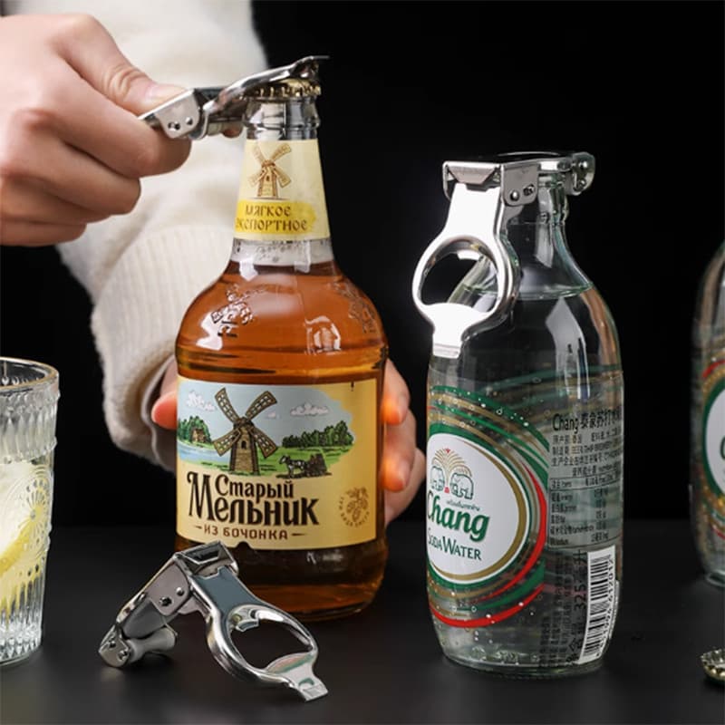 Bottle Opener ที่เปิดขวด จุกปิดขวดแบบ2in1 สำหรับเปิด ปิดขวดเบียร์ น้ำอัดลม โซดา กระป๋อง ป้องกันการรั่วไหล รูปที่ 3