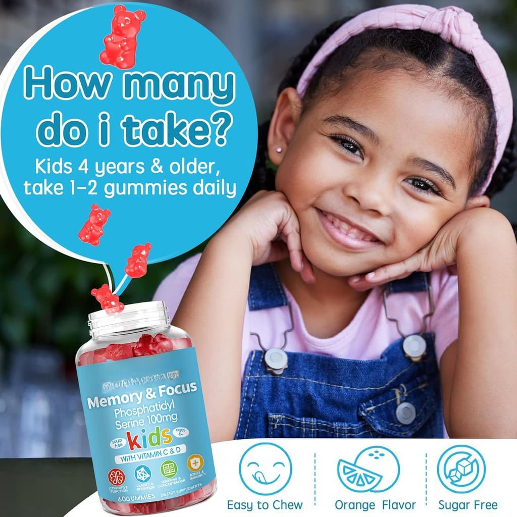 Phosphatidylserine Gummies ส่งเสริมพัฒนาการสมอง เพิ่มความสามารถในการเรียนรู้และสมาธิ รูปที่ 5