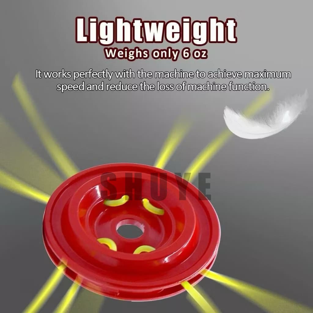 จานเอ็นตัดหญ้า อลูมิเนียม สีส้ม สำหรับเครื่องตัดหญ้า สะพาย ทุกรุ่น ทุกยี่ห้อ จานเอ็น จานเอ็นตัดหญ้า อลูมิเนียม รูปที่ 6
