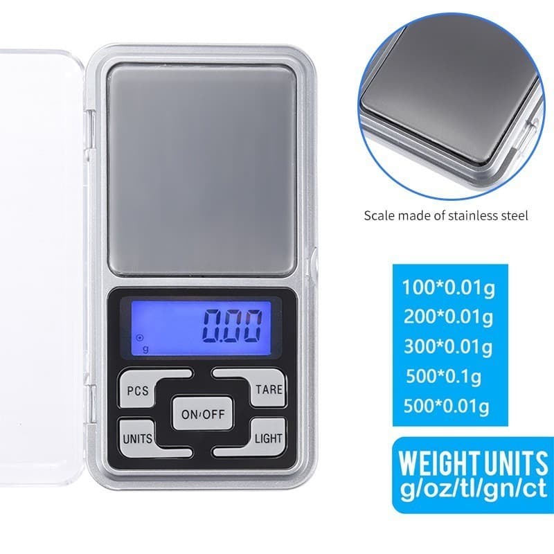 ตาชั่งดิจิตอล 0.01 กรัม เครื่องชั่งดิจิตอล0.01g-500g กิโลดิจิตอล ตาชั่งน้ำหนัก ตาชั่งอาหารแบบพกพา รูปที่ 5