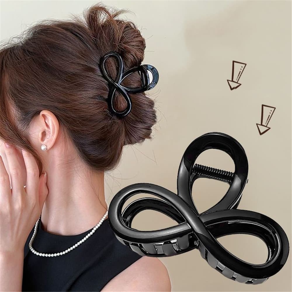 เกาหลีอารมณ์เรียบง่าย Frosted Grabber Clip 2024 ใหม่ Semi-Tie Hair Shark Clip เครื่องประดับผม รูปที่ 7