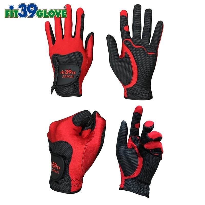 fit39ญี่ปุ่นคลาสสิก ~ SUPER GRIP ลื่นและทนต่อการสึกหรอญี่ปุ่นของแท้ # ถุงมือกอล์ฟ # ถุงมือกีฬา รูปที่ 2