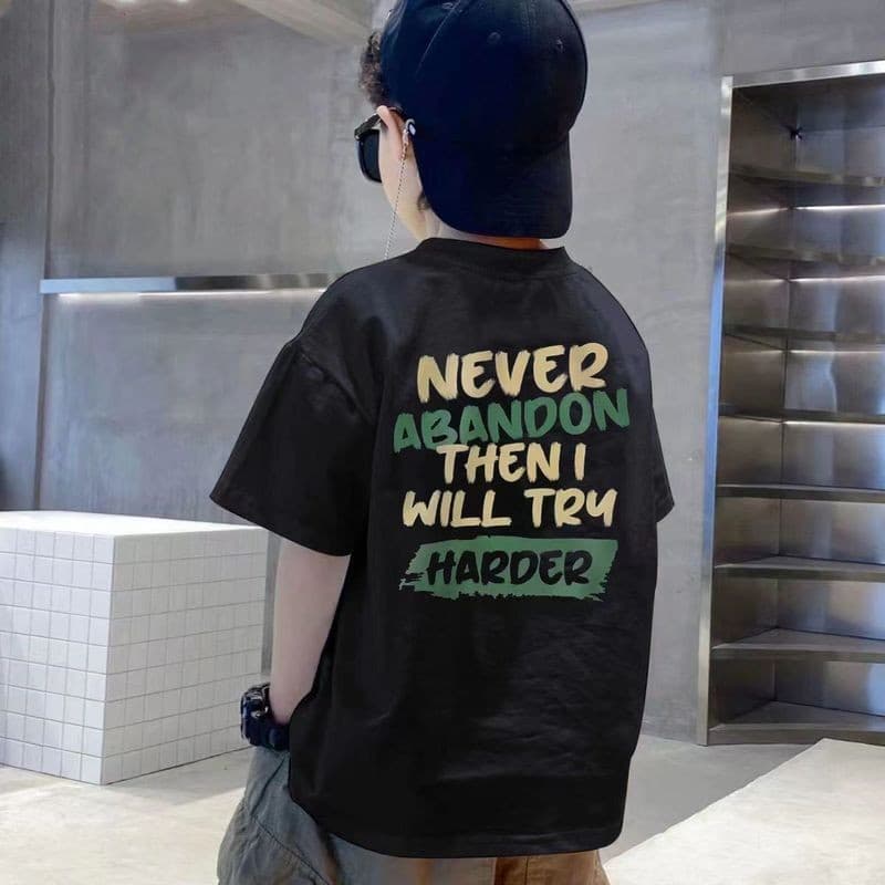 เสื้อยืดเด็กชาย ผ้าฝ้ายแท้ พิมพ์ลายแฟชั่น เหมาะสำหรับเด็กอายุ 3-15 ปี ใส่สบายมาก ราคาโรงงาน รูปที่ 5