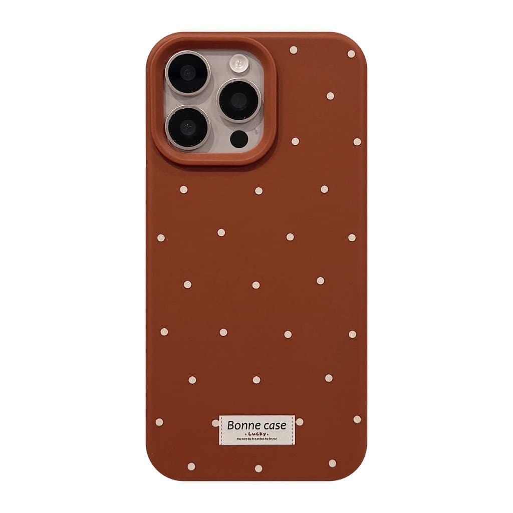 เคสโทรศัพท์ป้องกันฉลากจุดเรียบง่ายสีบริสุทธิ์ tpu สําหรับ apple iphone12 13 14 15 16pro max plus รูปที่ 8