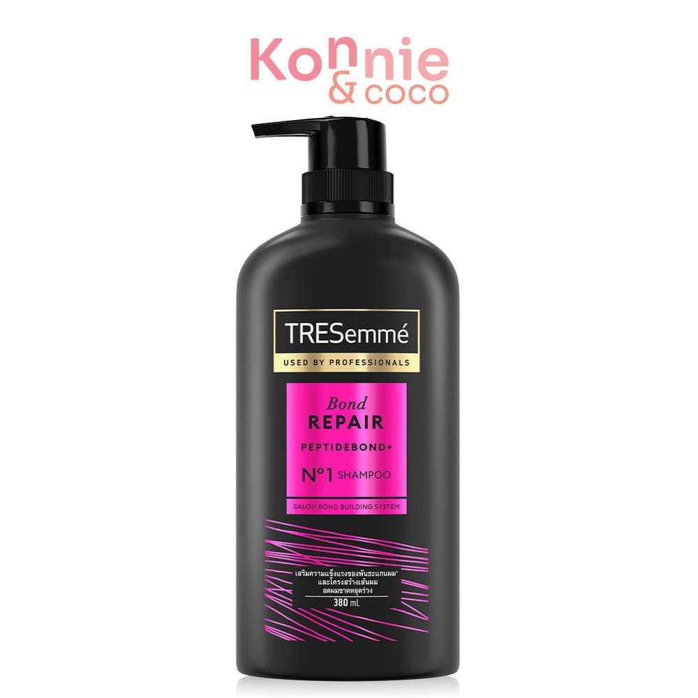 Tresemme Shampoo เทรซาเม่ แชมพูสระผม 380ml (Keratin Smooth/Bond Repair/Salon Detox/Hair Fall Control) รูปที่ 3