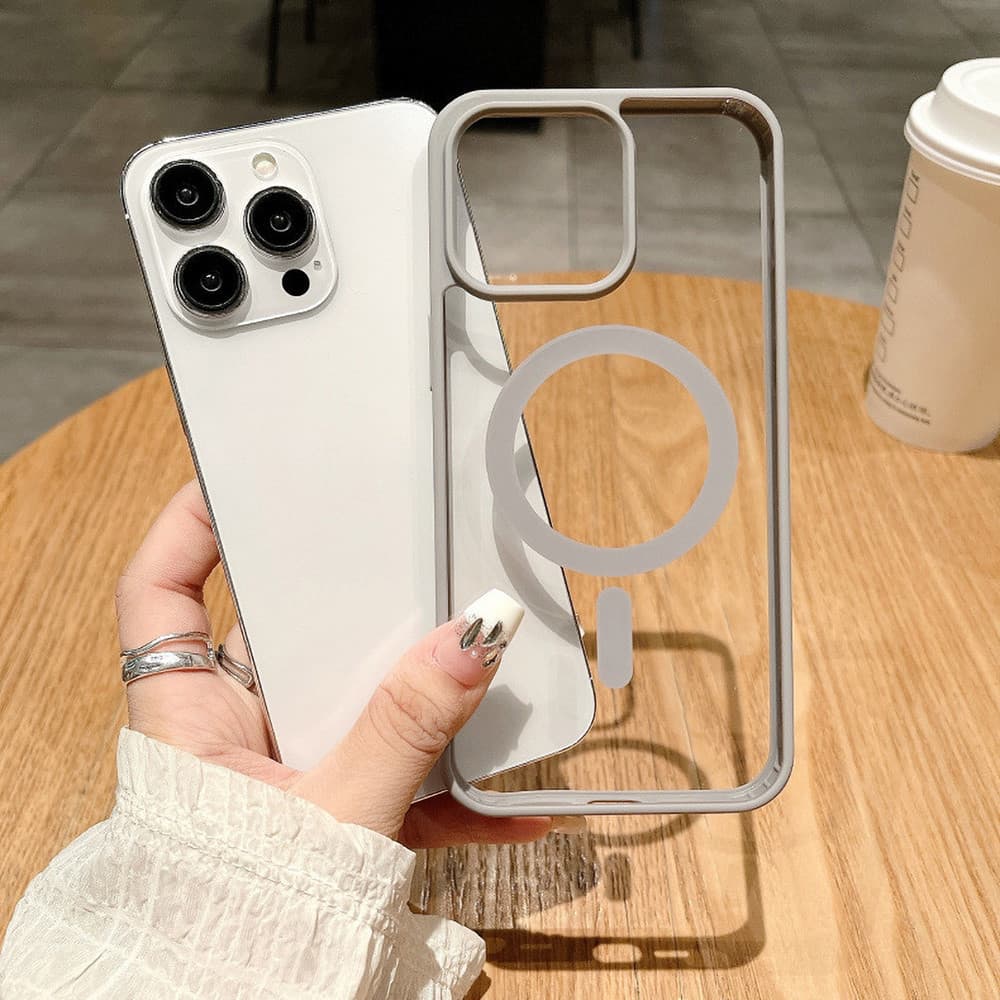 เคสใส For iPhone 13 12 11 15 14 16 Pro Max X XS XR Max 7 8 Plus SE 2022 เคสไอโฟน13 เคสชาร์จไร้สาย เคสโทรศัพท์กันกระแทก รูปที่ 4