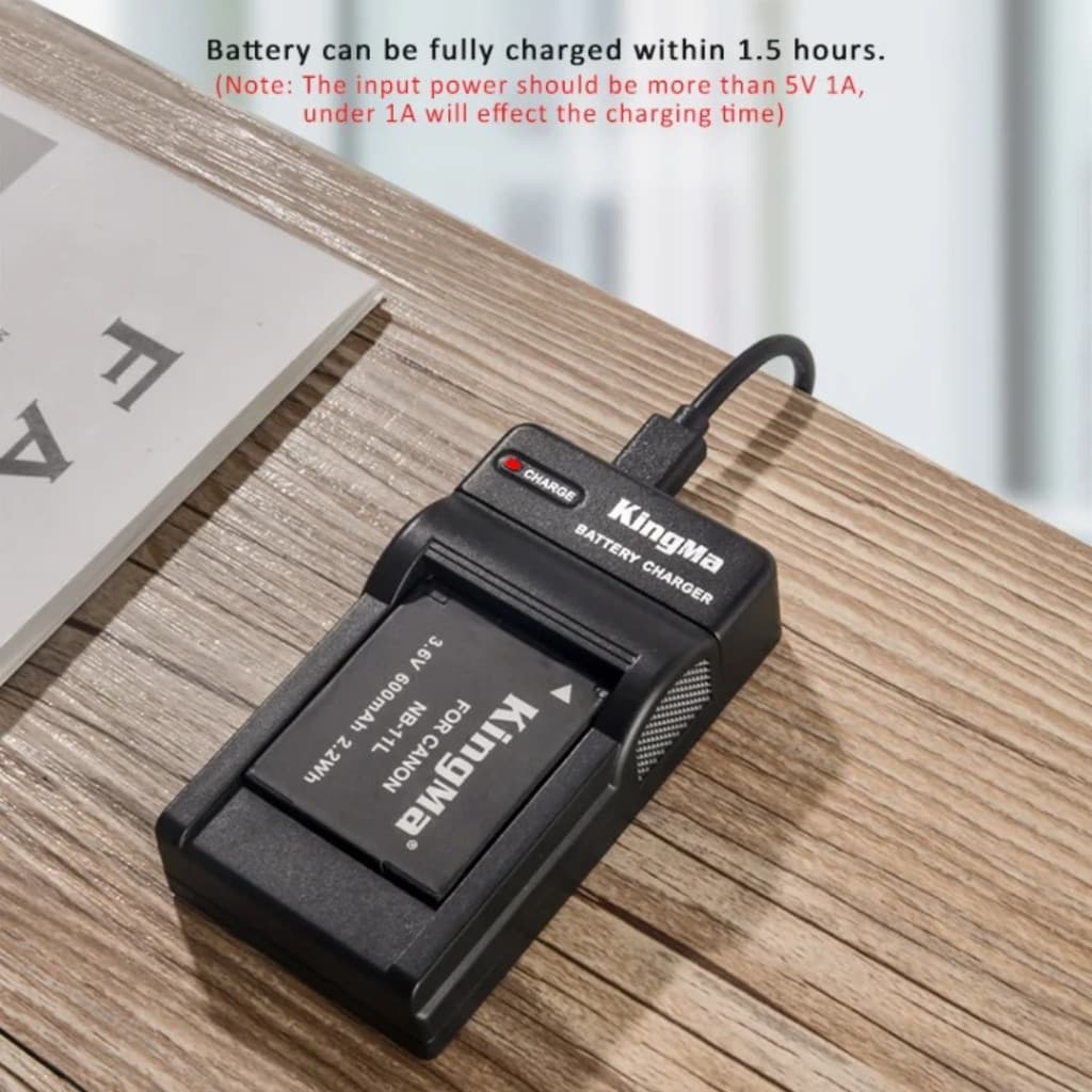 Kingma Canon NB-11LH / NB-11L / NB-11 แบตเตอรี่ แท่นชาร์จ NB11LH / NB11L / NB11 รูปที่ 5