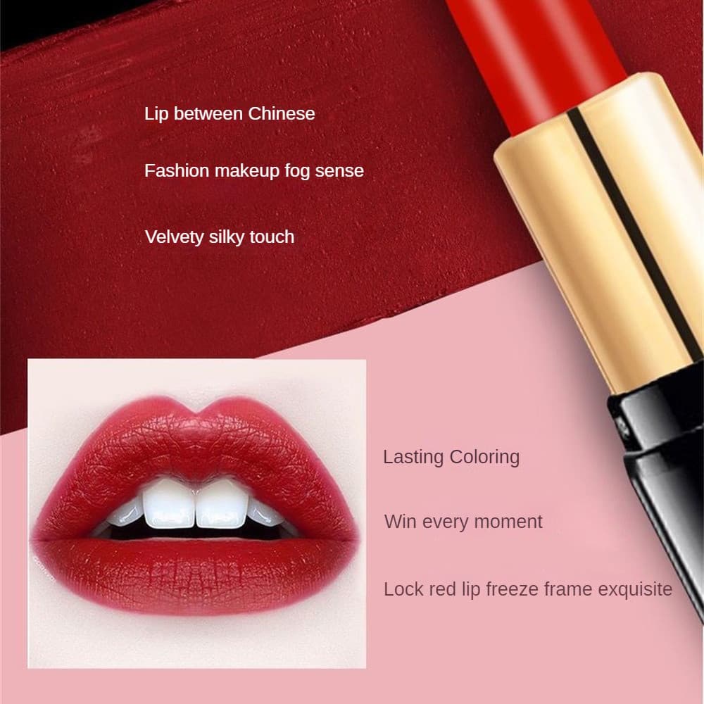 ลิปสติกแท่งกลม Shuzili 12 สี เครื่องสำอางให้ความชุ่มชื้น กันน้ำ ง่ายต่อการระบายสี รูปที่ 5