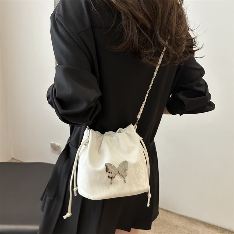 shiny girlกระเป๋าสะพายข้างผู้หญิง สามารถสะพายแบบสะพายไหล่ได้ รูปร่างมีเอกลักษณ์และน่ารัก-สายสะพายสามารถตักยาวได้EP7309 รูปที่ 5