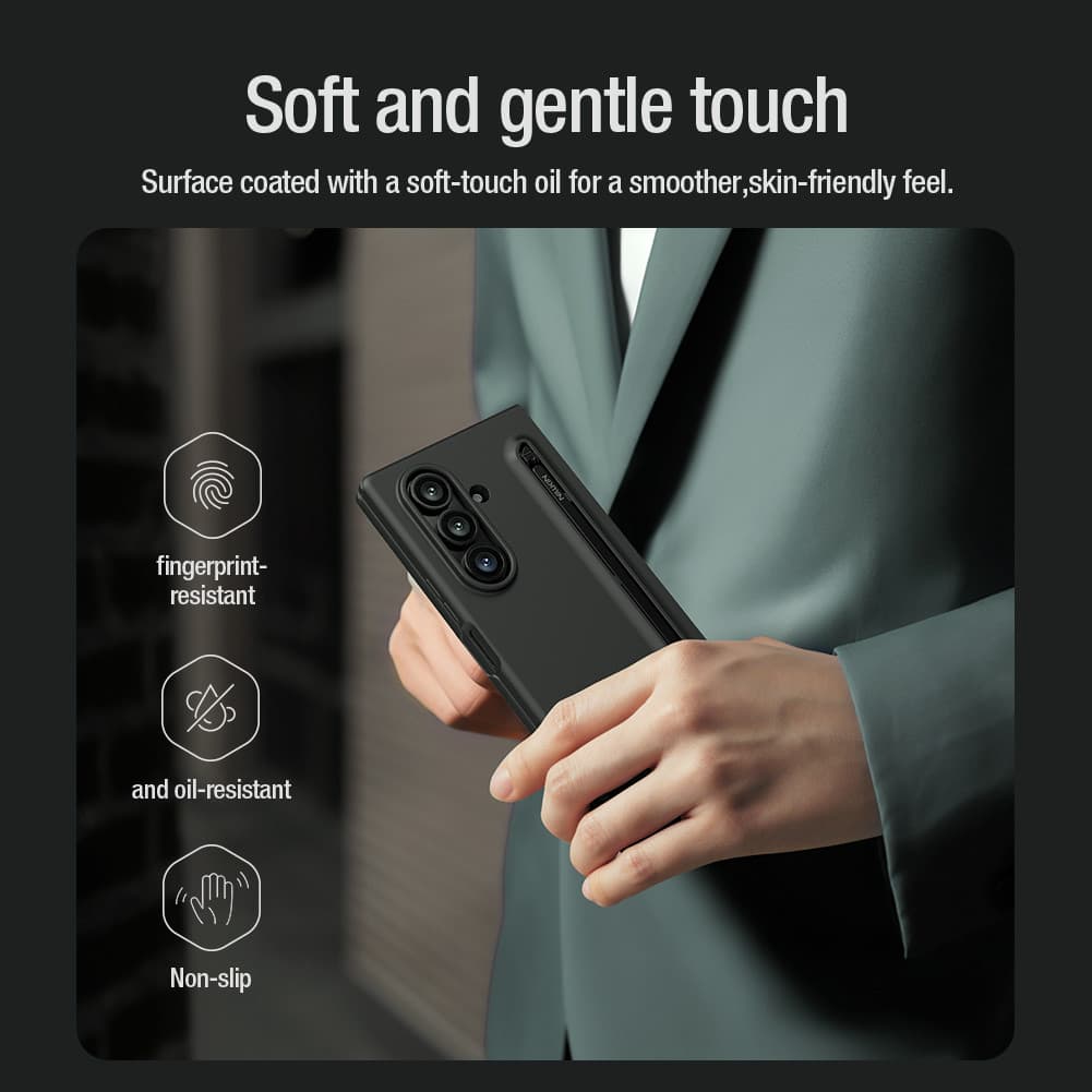 Nillkin Flex Pure Fold Case สําหรับ Samsung Galaxy Z Fold7 / Fold 7 Case พร้อมที่วางปากกา Anti Fall Protective Case รูปที่ 4