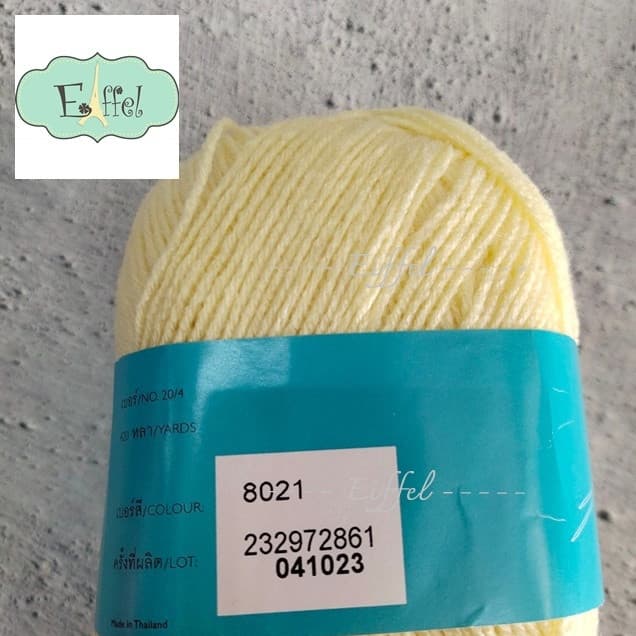 {8010-8210} ไหมพรมวีนัส เส้นเล็ก 4พลาย 420หลา ขนาดเส้นประมาณ 1.5 มิล ไหมถักโครเชต์ 4ply รูปที่ 9