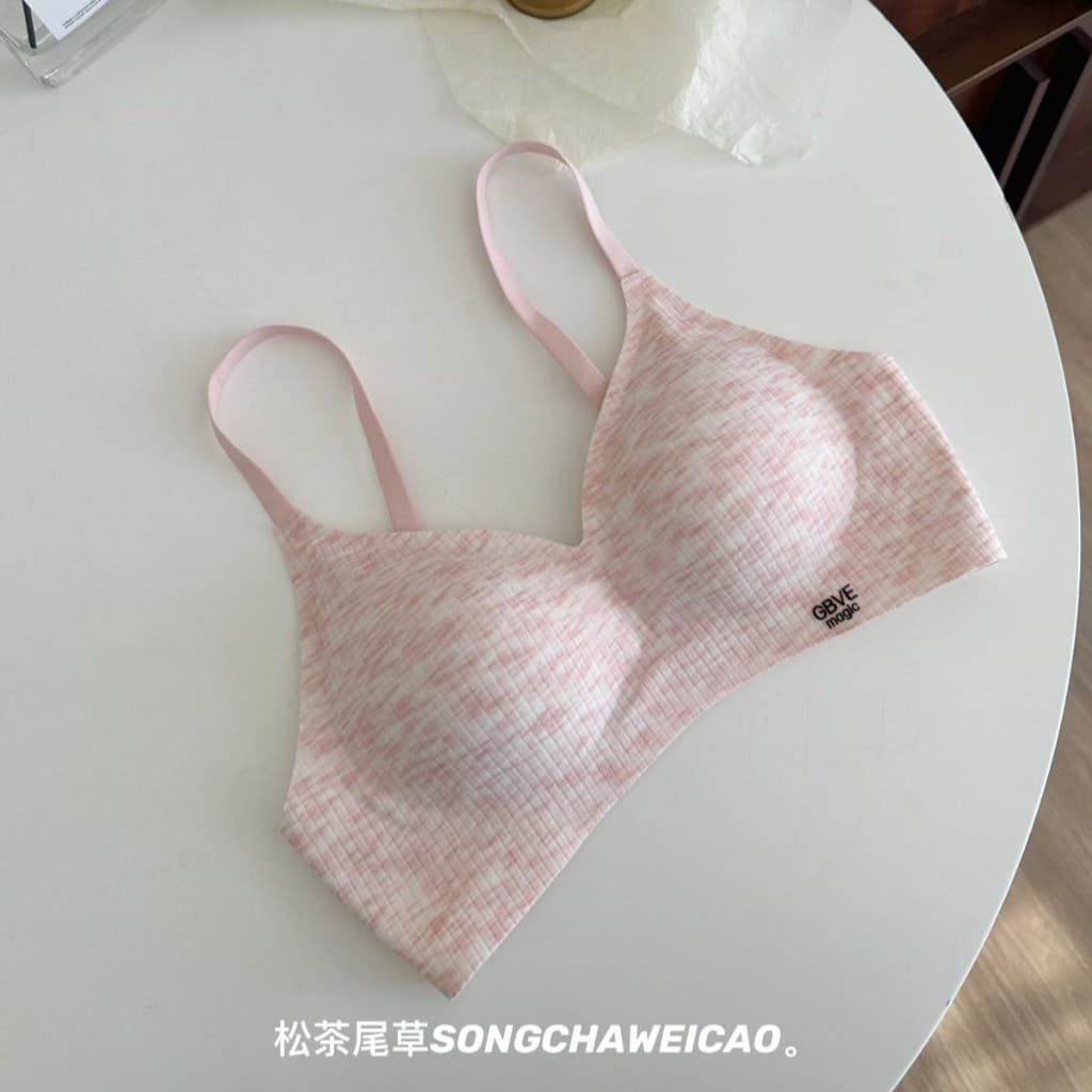ไร้โครงฟองน้ำบางผ้านิ่มนุ่มลื่นเย็นใส่สบายแนบเนียนไปกับผิวSport Bra รูปที่ 8