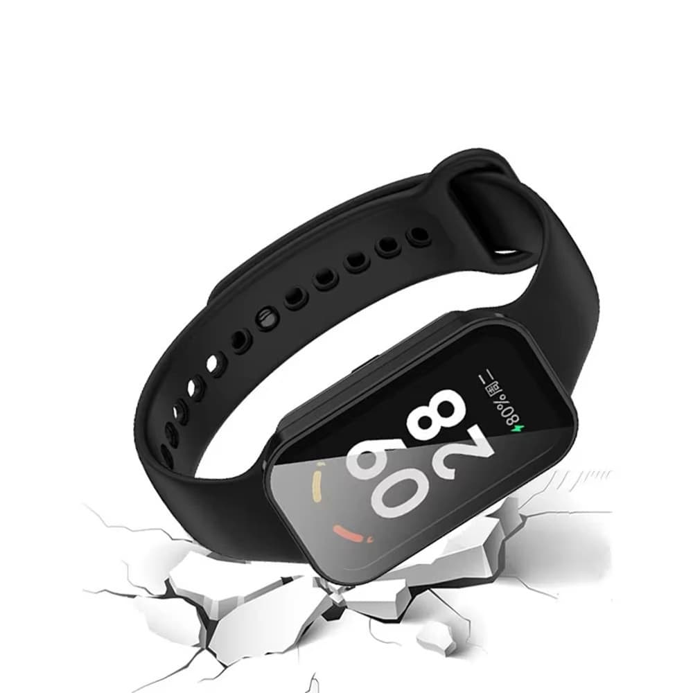 กรณีคอมพิวเตอร์แข็งสำหรับ for Xiaomi Mi Band 9 Active/Redmi Band 3 Anti Gores นิรภัยแก้วป้องกันหน้าจอ อุปกรณ์เสริมฝาครอบ รูปที่ 6