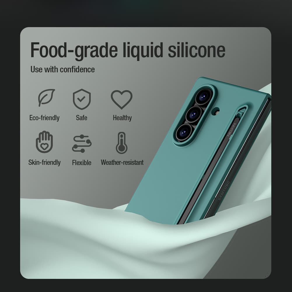 Nillkin Flex Pure Fold Case สําหรับ Samsung Galaxy Z Fold7 / Fold 7 Case พร้อมที่วางปากกา Anti Fall Protective Case รูปที่ 3
