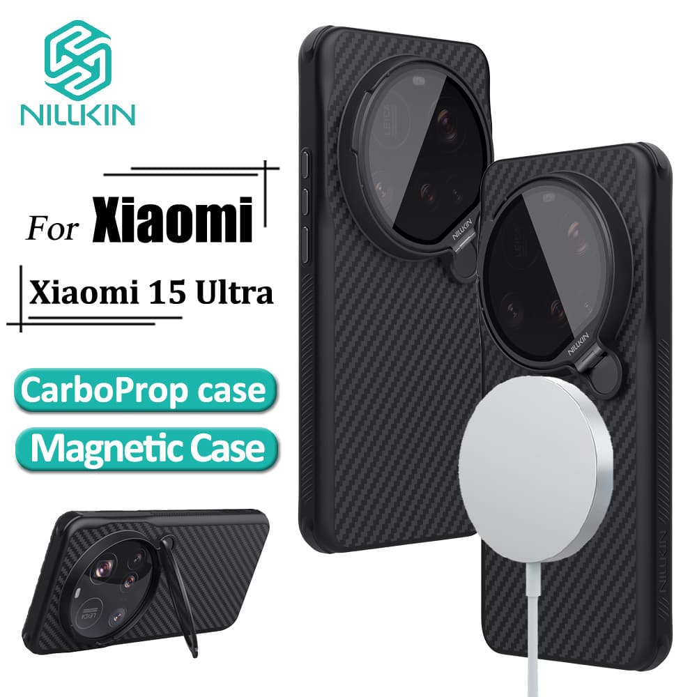 Nillkin CarboProp Flip Cover Case สําหรับ Xiaomi 17 Ultra / 15 Ultra Aramid Fiber + TPU เคสแม่เหล็ก รูปที่ 1
