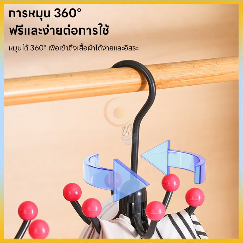 ตะขอแขวนชุดชั้นใน พร้อมตะขอหลายชั้น จัดเก็บเป็นระเบียบ พกพาง่าย แข็งแรง ทนทาน ที่แขวนของในห้องน้ํา ตะขออเนกประสงค์ รูปที่ 4