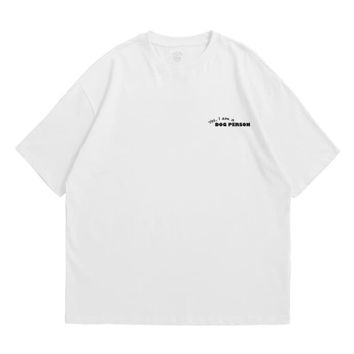 Strayandcool เสื้อยืดโอเวอร์ไซส์ "Yes, I am a dog person" Oversized T-shirt รูปที่ 2