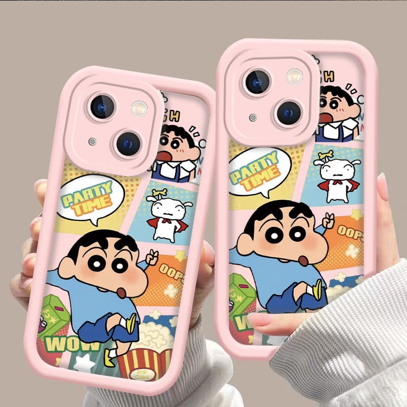 กรณี shinchan คดีโอปโป Oppo A11 A15 A16 A17 A5 A7 A31 A33 A55 A77 A78 A38 A32 Reno5 F19 A54 ซอฟท์เคส เคสโทรศัพท์ รูปที่ 9