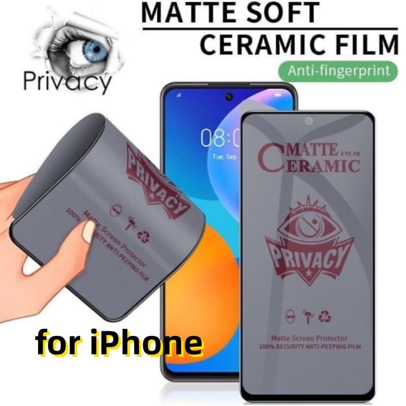 สำหรับ For iPhone 17 11 13 16 15 14 12 Pro Max X XSMax XR 8 7 6 Plus SE2022 17Air ฟิล์มกันมอง รูปที่ 1