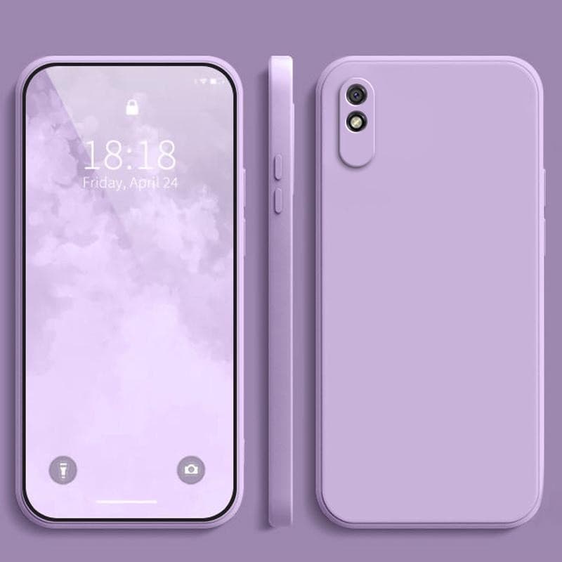 เคส Redmi 9A ,สีทึบ Redmi 9A เคสซิลิโคนป้องกันการตกสีธรรมดาเรียบง่าย YT รูปที่ 7