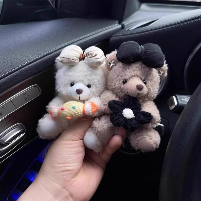 ตุ๊กตาหมีน่ารัก ตุ๊กตากระต่าย สําหรับตกแต่งที่ปัดน้ําฝนรถยนต์ แต่งภายในรถยนต์ รูปที่ 5