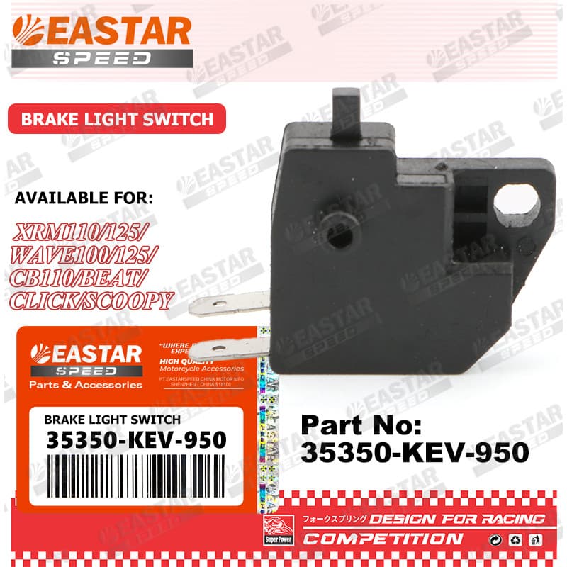 สวิตช์ไฟเบรก ด้านหน้าขวา สําหรับ XRM110 125 WAVE100 125 CB110 BEAT CLICK SCOOPY 35350-KEV-950 รูปที่ 1