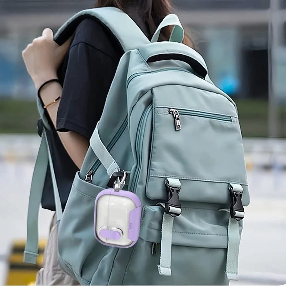 ส่งจากไทย เคสหูฟัง For Airpods 4 Pro 2 Pro2 เคสป้องกัน พร้อมตะขอ รองรับการชาร์จแบบไร้สาย กรณี การออกแบบที่โปร่งใส รูปที่ 2