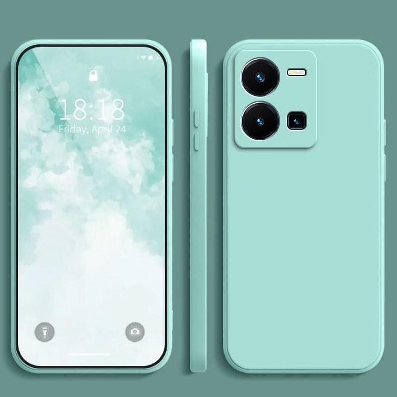 เคส Vivo Y35 สีทึบ Vivo Y35 เคสซิลิโคนป้องกันการตกสีธรรมดาเรียบง่าย YT รูปที่ 9
