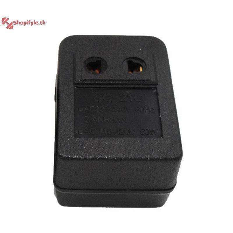 Shopifyle 50W 220V ถึง 110V AC Power Voltage Converter Adapter Travel Transformer th รูปที่ 4